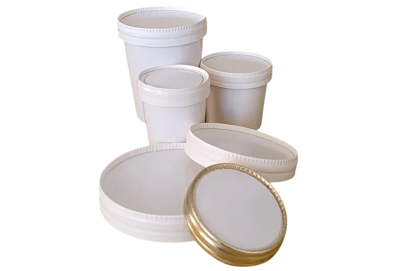 Paper lids and snap-on lids