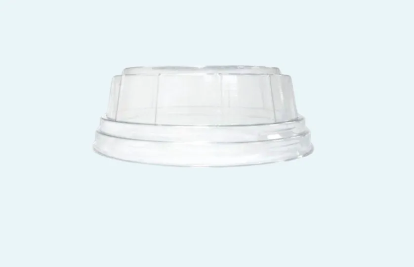 Stackable dome plastic lids