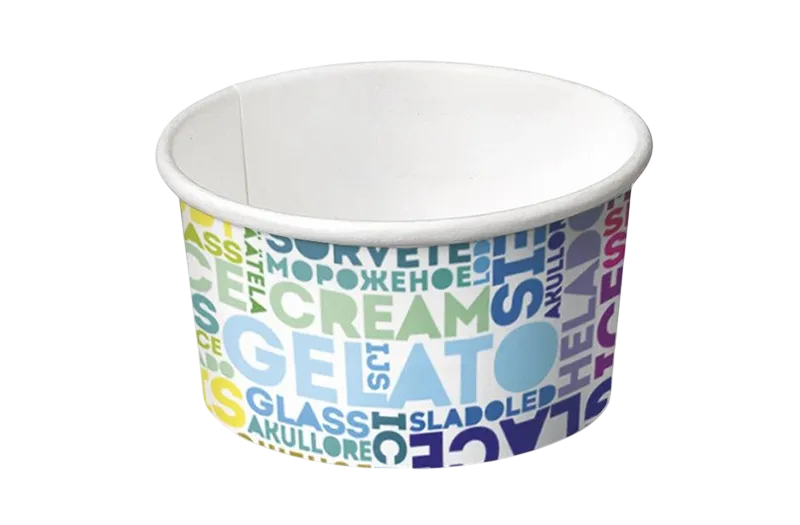 paper gelato cup txt design 390ml